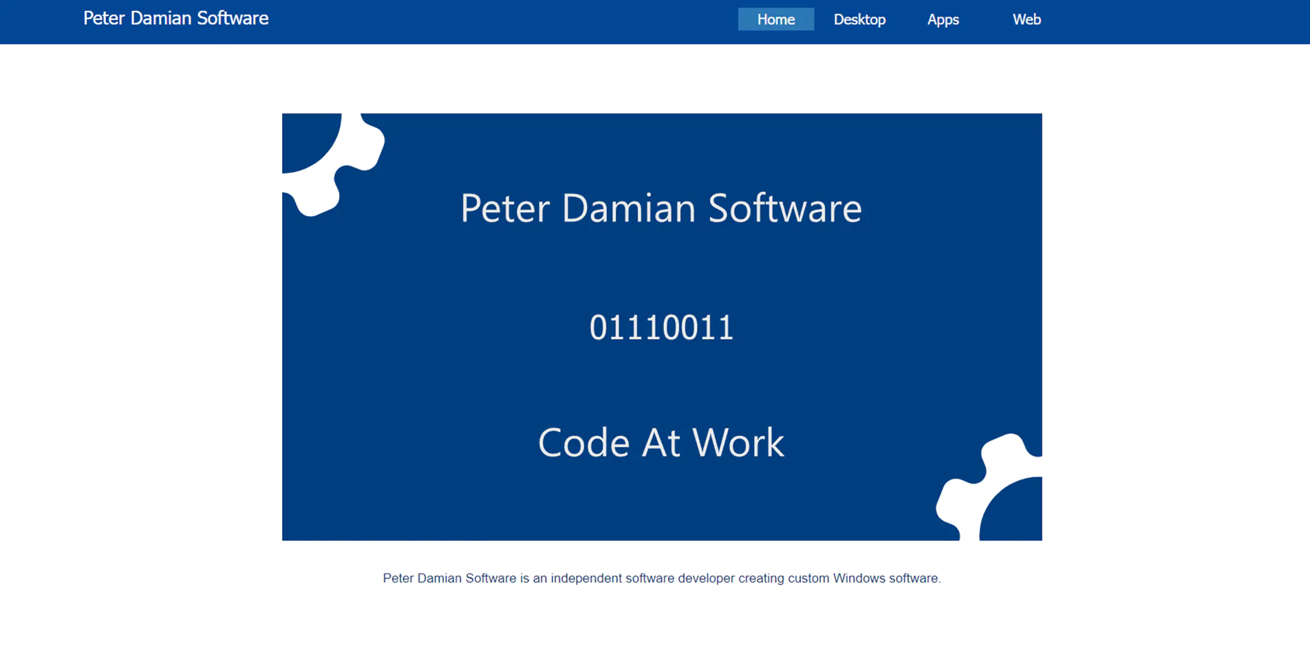 peter damian software website